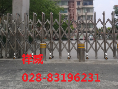 郫县某中学升降柱安装完毕