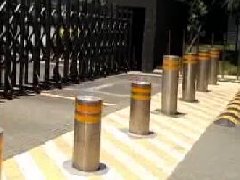 液压一体柱式阻车路障案例8根