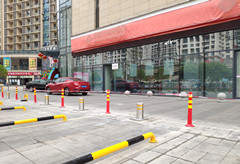 绵阳市某银行VIP车位升降柱安装完成