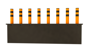 联排式升降防护柱